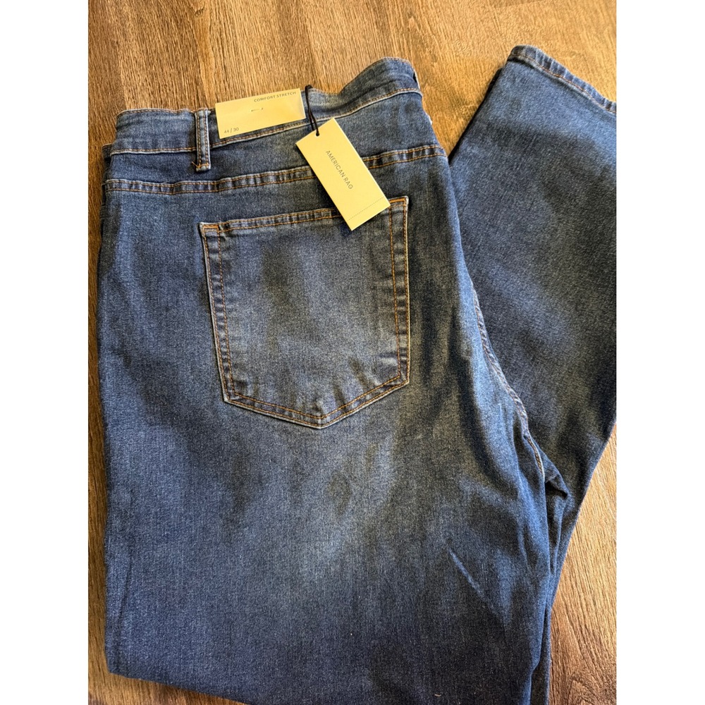 American Rag Raymond Slim Jeans Mens 44x30 Dark Blue Wash Comfort Stretch NWT